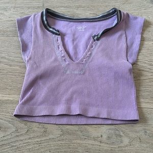 urban outfitters out from under go for gold top in purple. size xs/s